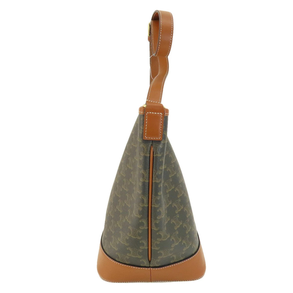 Celine Triomphe Bucket Hobo Bag Black - Picture 3 of 11